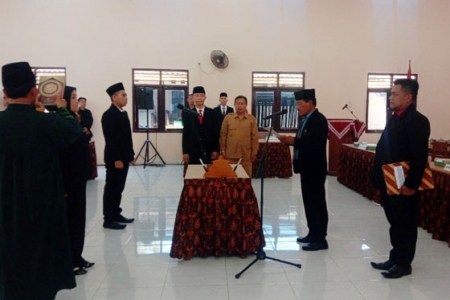 Lurah Seloharjo Pundong Bantul Lantik Kaur Danarta Dan Dukuh Pentung
