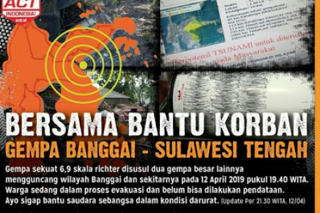 Jelang Pilpres di Goyang Gempa Bumi 6,9 SR Guncang Banggai Sulteng