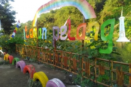 Taman pelangi Blawong Bantul libur lebaran 2018 jadi jujugan wisata anak