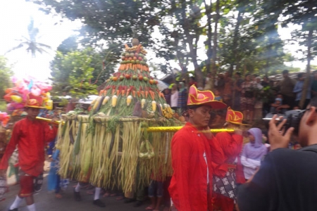 Gunungan dalam Kirab Budaya ludes jadi rebutan warga Beji 