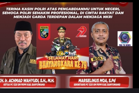 FKPPI Banyuwangi Dukungan Polri Spanduk Di Sejumlah Titik Muncul