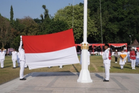 Ini Gelaran Upacara Peringatan HUT RI 80 Pemda Slenan 17 Agustus 2025