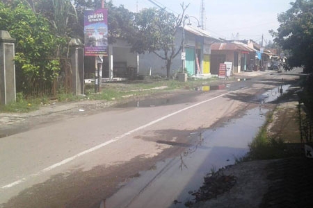 Jalan Kasongan Bantul Sering Kena Banjir ‘Direspon Pemkab Akan Diperbaiki 