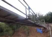 inilah jembatan gantung hutan wangama…