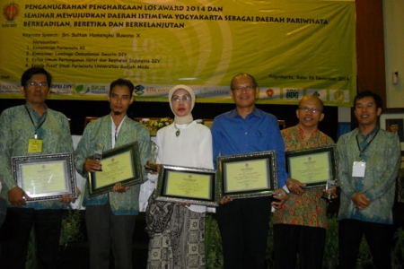 Sektor Pariwisata Maju Pesat Gunungkidul Peroleh Penghargaan LOS Award 2014