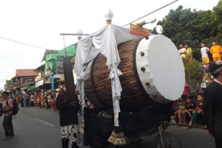 Replika Beduk  Masjid Mataram  ada di Festival Kejayaan Sultan Agung