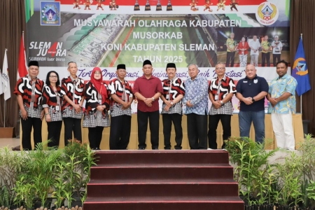 Musorkab KONI Sleman 2025 Bupati Kemajuan Olahraga Harus Meningkat
