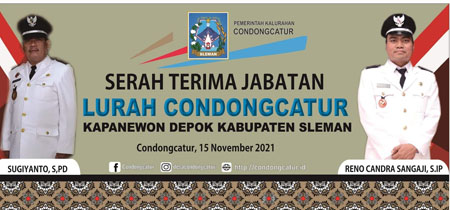 SERAH TERIMA JABATAN LURAH CONDONGCATUR 2021