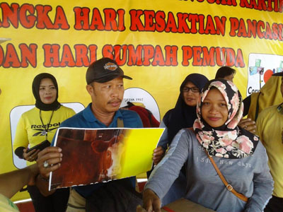 Ikut Senam Sehat 2019 HUT Golkar Bantul  2 Warga Raih Sapi dan Motor 