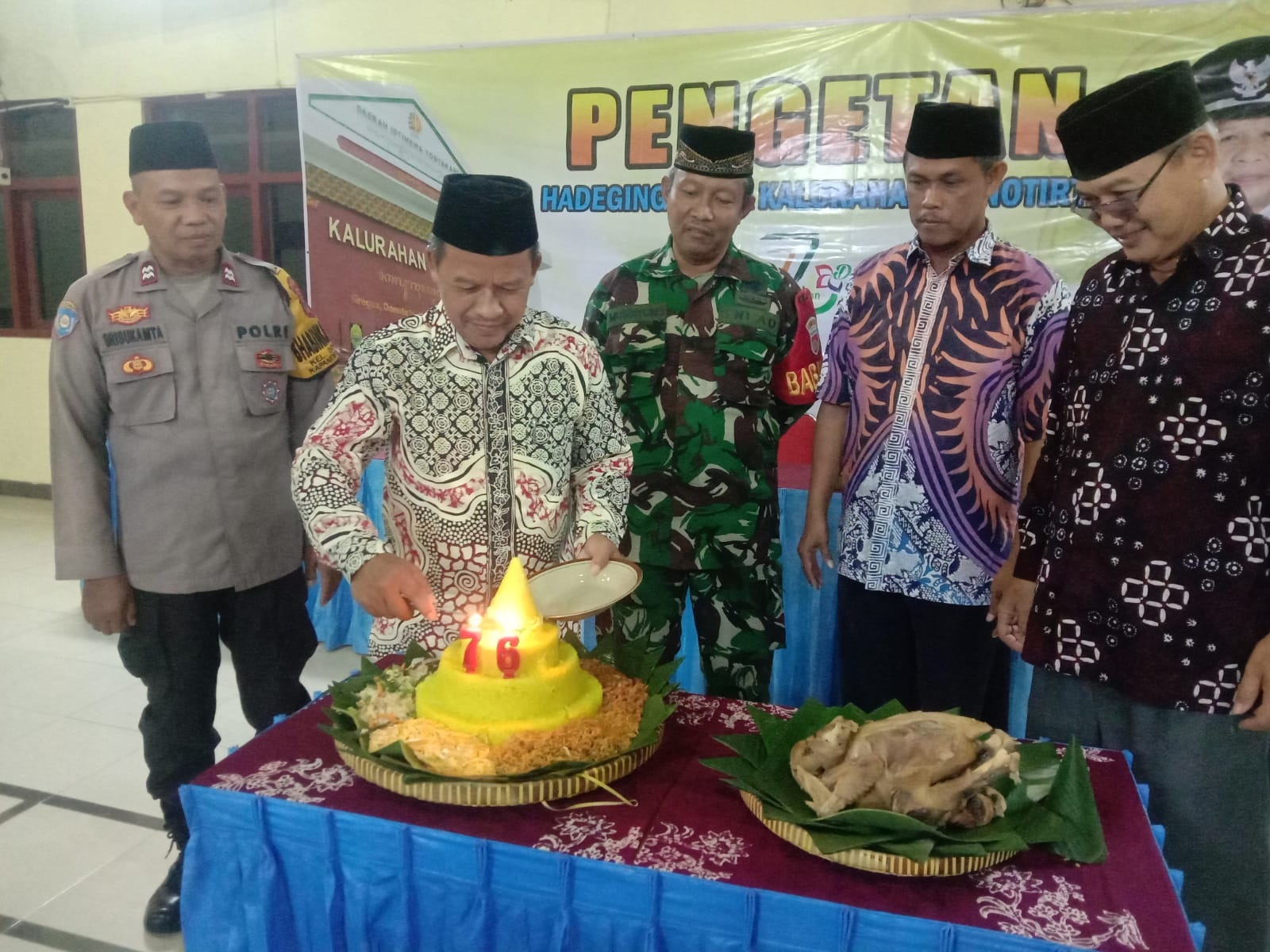 76 Hadeging Donotirto Kretek Bantul Gelar Tumpengan Dan Penyematan Prestasi 