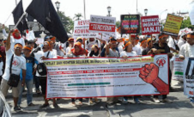  Peringatan  Hari Buruh Ricuh 2018 Di Jogja Fasilitas Umum Dirusak Massa