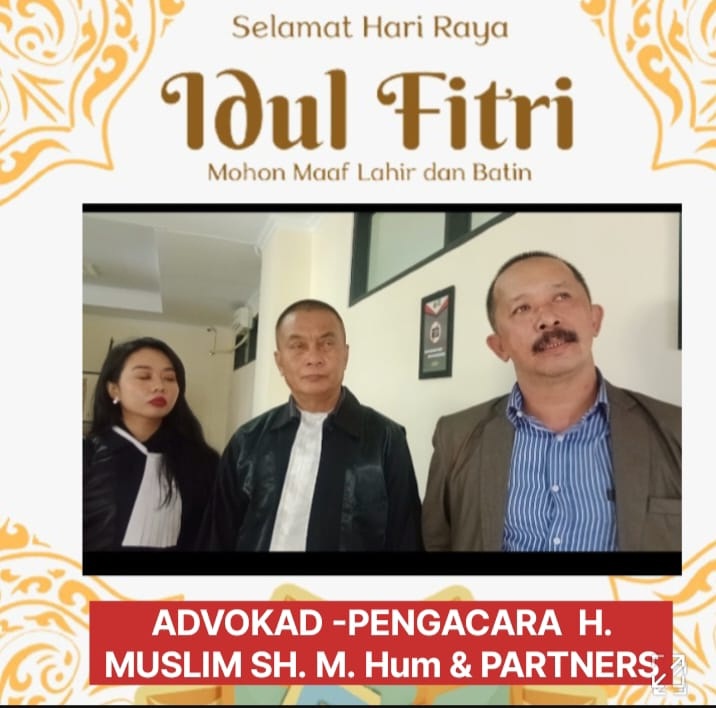 H. Muslim SH. M.Hum dan Partners sedayu Bantul Ucapka Minal Aidin Walfaidin 1446 H/2025