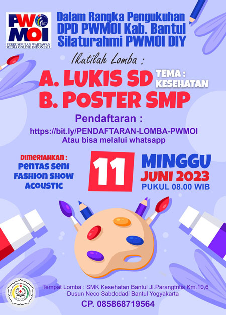 Lomba  lukis dan poster SD dan SMP SE DIY