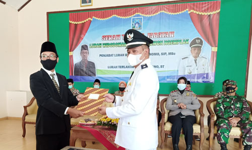 Sertijab Lurah Widodomartani Sleman Heruyono, ST Lurah Terlantik Periode 2020-2026.