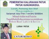 Catur Bowo Lurah Patuk Gunungkidul…