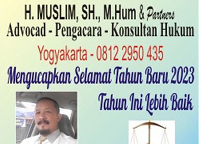 H. Muslim SH.M.Hum & Partner  Mengucapkan Selamat Tahun Baru 2023
