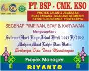 PT.CMK & BSP Yogyakarta Mengucapkan…