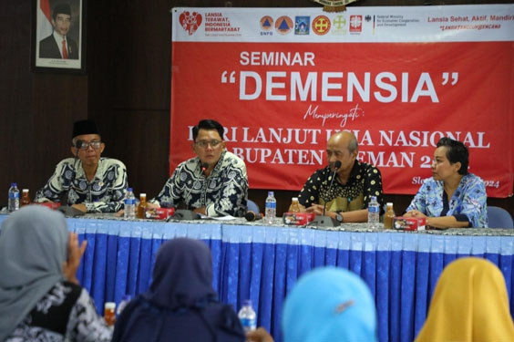 Dalam Rangka HLUN Ke- 28 Pemkab Sleman Gelar Seminar Dimensia Bagi Kader Posyandu Lansia