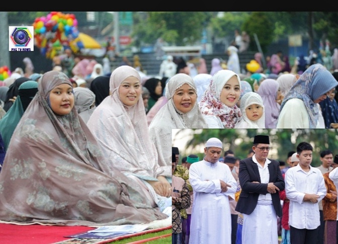 Bupati dan Wakil Bupati Sleman Laksanakan Salat Idul Fitri 1445 H