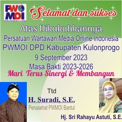 PWMOI  Kulonprogo di Kukuhkan Suradi SE  Temuwuh  Ucapkan  Selamat 