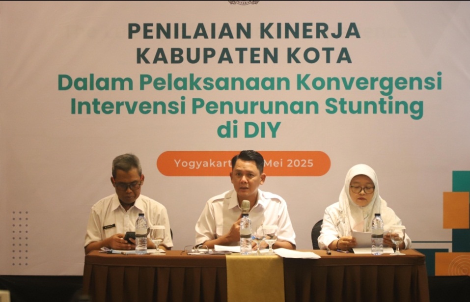Paparan Pemkab Sleman Upaya Penurunan Stunting Kepada Pemerintah DIY