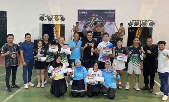 BNN Sleman Peringati HANI 2025 Selenggarakan Turnamen Bulutangkis 