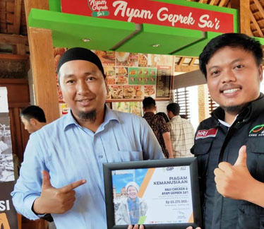Santap  Geprek Sa’i ‘Sambil Bantu Kemanusiaan 