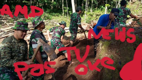 TMMD Kodim 0730  Gunungkidul Tinggalkan Jejak Buat Jalan 800 Meter di Candirejo Semin
