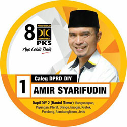 Amir Sarifudin PKS DPRD Bantul Tahun Politik 2019  Maju Sebagai Caleg DPRD Provinsi DIY Dapil Bantul Timur