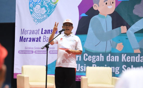 Drs. Susmiarto, MM Sekda Sleman ‘Usia Hidup Lansia Laki- laki Maupun Perempuan Mencapai 75, 26 Tahun.