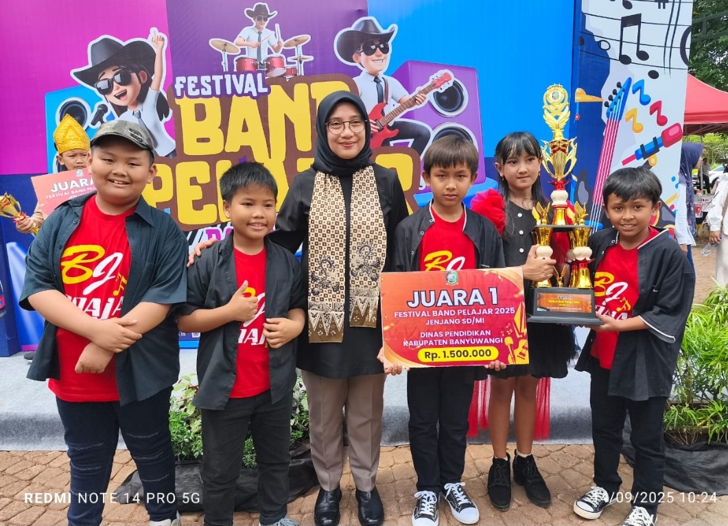 Mengukir Harmoni Band Braja Dari SD Penganjuran 4 Raih Juara 1 Festival Band Pelajar, Legenda Muda Terus Berkibar dan Gemilang