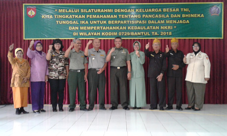 Silaturahmi  Komsos KBT Dim 0729/Bantul: Waspadai  PKI dan  Narkoba