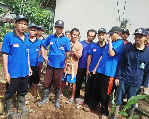 Gempar  LPMD  Desa Semoyo  Patuk ‘Mau Tanam Bibit  Pohon  Temukan Kepala Celeng 