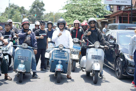  Daftar  Ke Gerindra Maju Bacabup - Cawabup Bantul 2020 Dewata Dikawal Tim Skuter 