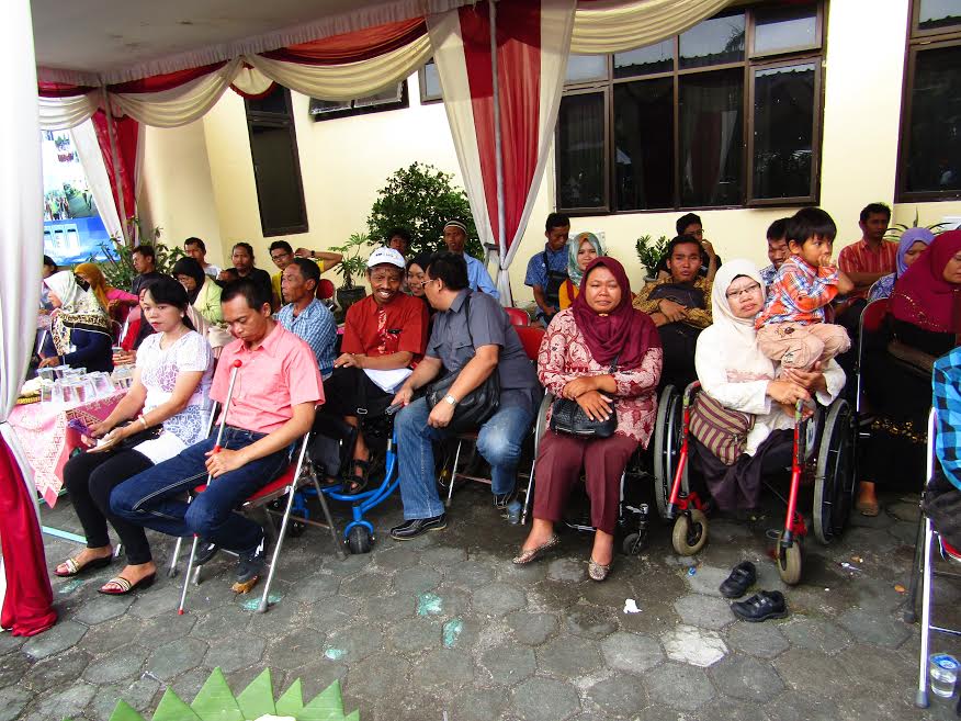 Dinsosnakertrans Dampingi Para Kaum Difabel Dalam Pelatihan  CO Dan Advokasi 