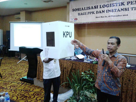 Kotak Suara Pemilu 2019 Disosialisasikan’ Warna & Bahan Baku Ganti