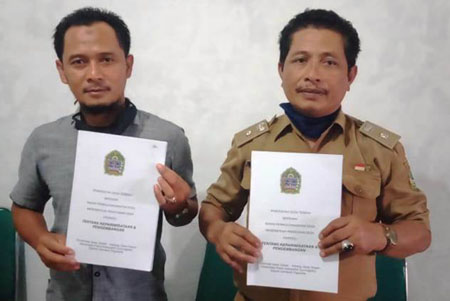 Kembangkan Destinasi BPD dan Kades Desa Terbah Patuk Syahkan Perdes Kepariwisataan 