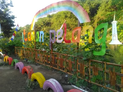 Taman pelangi Blawong Bantul libur lebaran 2018 jadi jujugan wisata anak