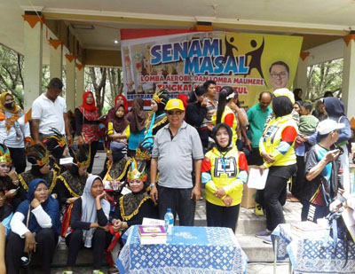 Gencarkan Wisata Pantai Pak Dewan Ikuti Senam masal di Goa Cemara  Bantul