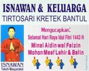 Isnawan & Keluarga Tirtosari…