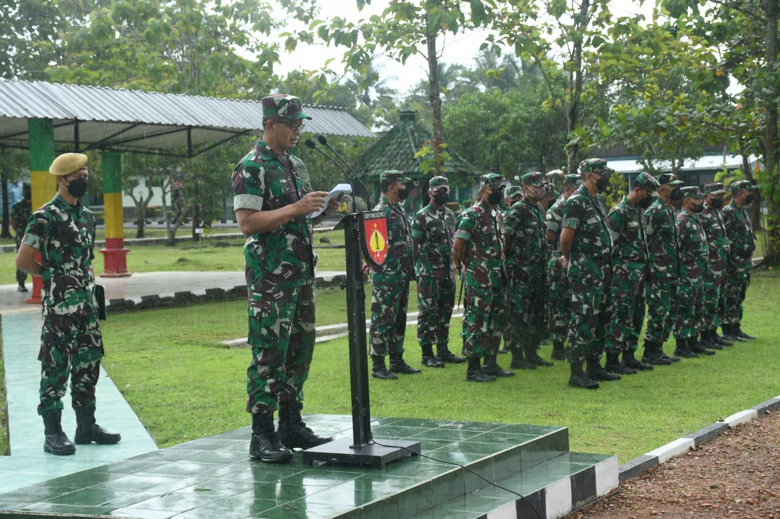 Kasdam IV/Diponegoro Laksanakan Kunjungan Riksiapops Satgas Yonif 405/Surya Kusuma