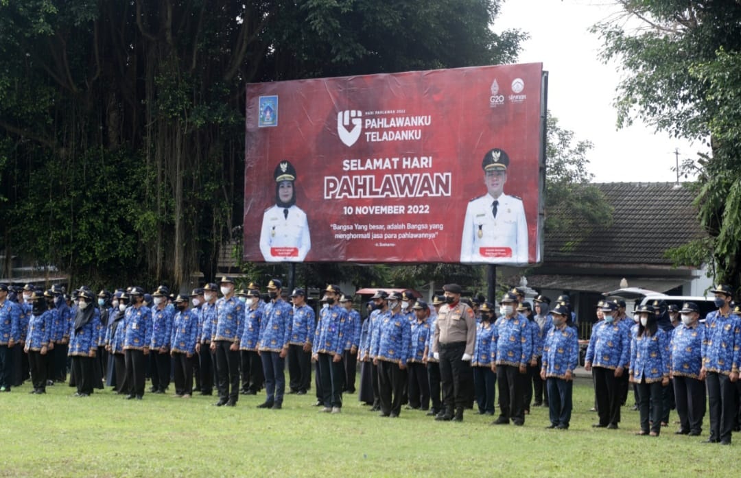PERINGATI HARI PAHLAWAN 2022 PEMKAB SLEMAN GELAR UPACARA DAN ZIARAH 