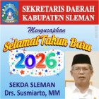 Sekda Sleman Mengucapkan Selamat…