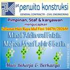 PT.Perwita Konstruksi Selamat idul…