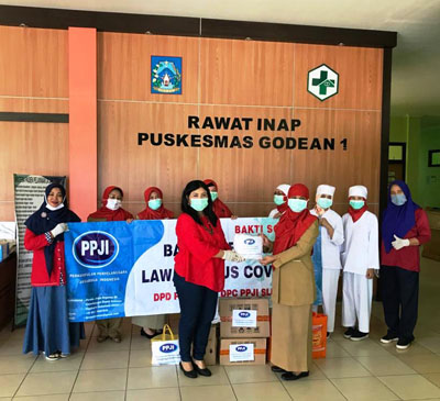 Baksos  DPC PPJI Sleman Kompak Lawan Virus Covid -19