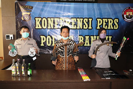Polisi Gagalkan Dugaan Rencana Tawuran Remaja Di Panggungharjo Sewon 'Senjata  Tajam Di Amankan 