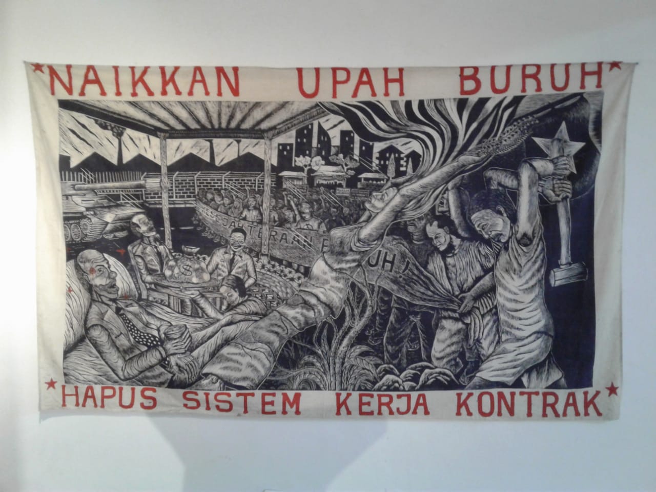Pameran lukisan "bara lapar jadikan palu ‘Di gelar selama 20 hari 