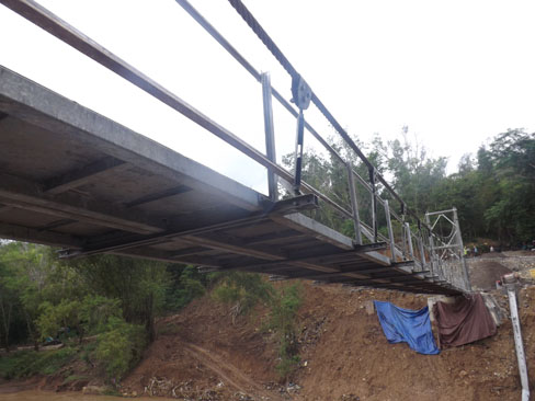 inilah jembatan gantung hutan wangama menghubungkan telaga kemuning