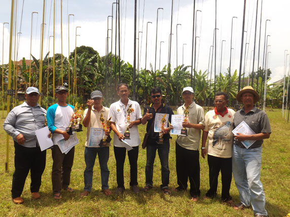 Lomba burung derkuku di akhiri rilis perolehan nilai selama 2016