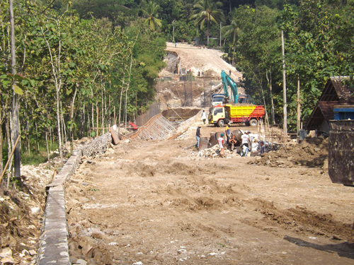 Inilah Jembatan Penghubung Playen Ngalang Gunungkidul Yang Sedang Di Bangun 